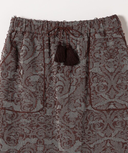 SHIPS any（シップス エニィ）の「SHIPS any:〈手洗い可能〉メッシュ ジャカード イージー Iライン スカート（スカート・レディース・ブルー/ブラウン・ONE SIZE）」の14枚目の写真