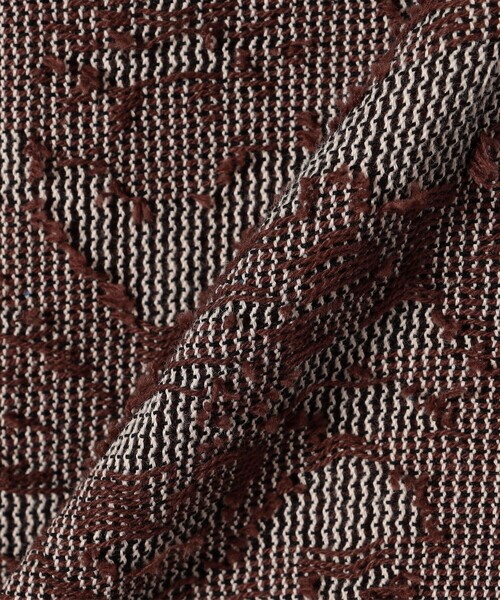 SHIPS any（シップス エニィ）の「SHIPS any:〈手洗い可能〉メッシュ ジャカード イージー Iライン スカート（スカート・レディース・ブルー/ブラウン・ONE SIZE）」の7枚目の写真