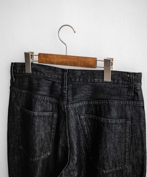 HARVESTY/ハーベスティ ショートカバーオール リネンストライプ