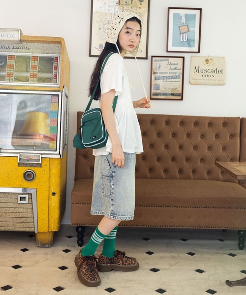 niko and...（ニコアンド）の「【NKJ 2025AW】DOUBLE KNEE HARF PANTS（デニムパンツ・レディース・ライトブルー/ライトグレー・MEDIUM/LARGE）」の11枚目の写真