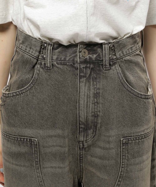 niko and...（ニコアンド）の「【NKJ 2025AW】DOUBLE KNEE HARF PANTS（デニムパンツ・レディース・ライトブルー/ライトグレー・MEDIUM/LARGE）」の22枚目の写真