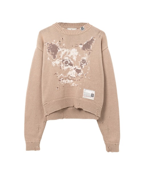セール】Cat Jacquard Knit Sweater（ニット/セーター）｜Maison
