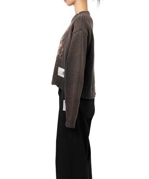 Maison MIHARA YASUHIRO(メゾンミハラヤスヒロ)の「Cat Jacquard Knit Sweater(ニット/セーター・レディース・ブラック/ベージュ/グレー・36/38/40)」の6枚目の写真