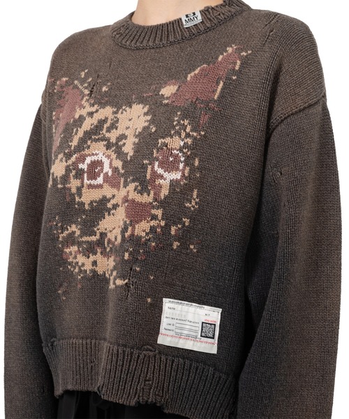 Cat Jacquard Knit Sweater（ニット/セーター）｜Maison MIHARA