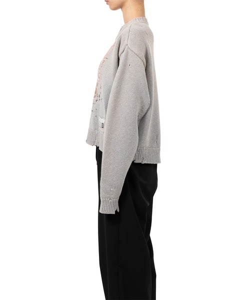 Maison MIHARA YASUHIRO(メゾンミハラヤスヒロ)の「Cat Jacquard Knit Sweater(ニット/セーター・レディース・ブラック/ベージュ/グレー・36/38/40)」の12枚目の写真