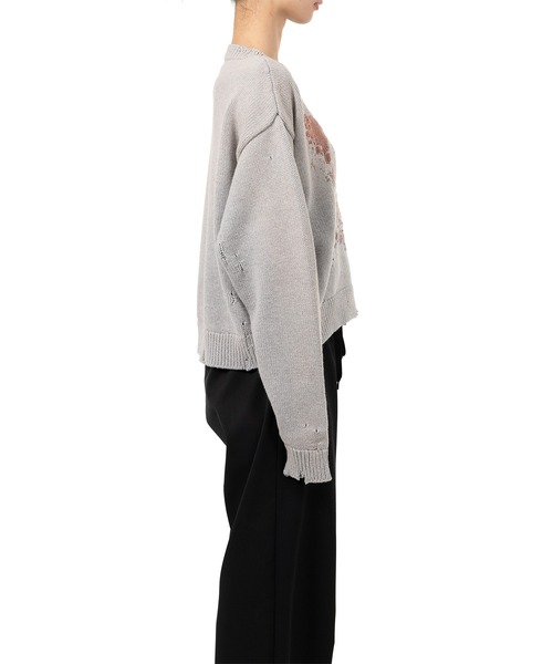 Maison MIHARA YASUHIRO(メゾンミハラヤスヒロ)の「Cat Jacquard Knit Sweater(ニット/セーター・レディース・ブラック/ベージュ/グレー・36/38/40)」の14枚目の写真