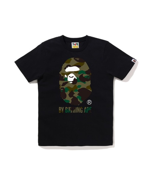 A BATHING APE(アベイシングエイプ)の「1ST CAMO BY BATHING APE TEE(Tシャツ/カットソー・レディース・ブラック×グリーン/ホワイト系その他7/ホワイト×グリーン/ホワイト×イエロー/ブラック×イエロー/ブラック系その他7・SMALL/XX-SMALL/X-SMALL/MEDIUM)」の5枚目の写真