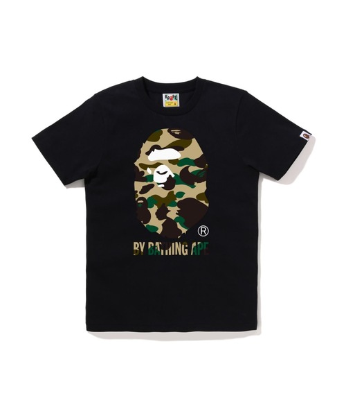 A BATHING APE(アベイシングエイプ)の「1ST CAMO BY BATHING APE TEE(Tシャツ/カットソー・レディース・ブラック×グリーン/ホワイト系その他7/ホワイト×グリーン/ホワイト×イエロー/ブラック×イエロー/ブラック系その他7・SMALL/XX-SMALL/X-SMALL/MEDIUM)」の6枚目の写真