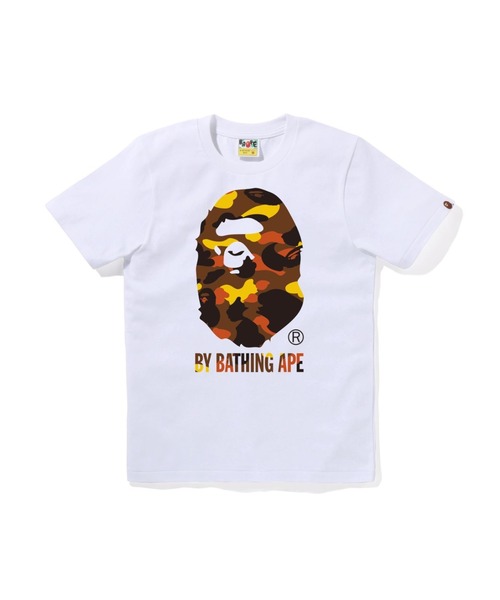 A BATHING APE(アベイシングエイプ)の「1ST CAMO BY BATHING APE TEE(Tシャツ/カットソー・レディース・ブラック×グリーン/ホワイト系その他7/ホワイト×グリーン/ホワイト×イエロー/ブラック×イエロー/ブラック系その他7・SMALL/XX-SMALL/X-SMALL/MEDIUM)」の4枚目の写真
