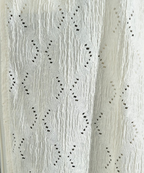 INTERPLANET(インタープラネット)の「アイレット調ZIPフードパーカー(ブルゾン・レディース・ブラック/アイボリー・FREE)」の14枚目の写真