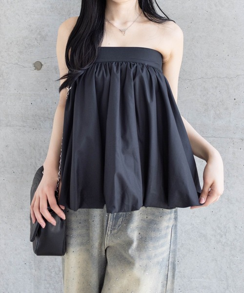 clear（クリア）の「2wayバルーンミニスカート[着回し抜群 ガーリー 主役級 レイヤード]≪SS新作≫（スカート・レディース・オフホワイト/ブラック・F）」の17枚目の写真