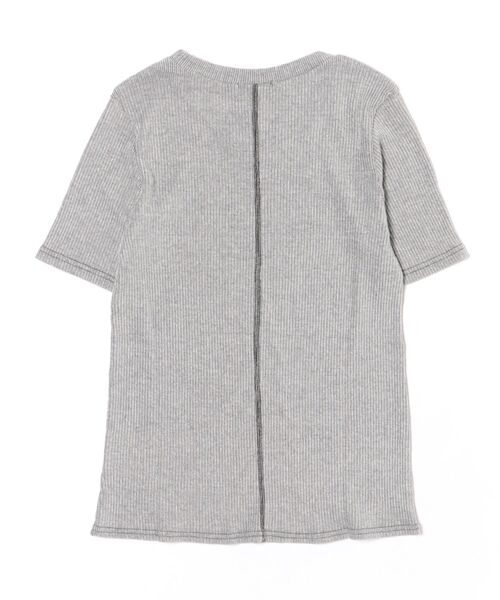 yuni（ユニ　）の「△コットン / ポリエステル natural テレコ half sleeves T-シャツ（Tシャツ/カットソー・レディース・ブラック/ホワイト・FREE）」の14枚目の写真