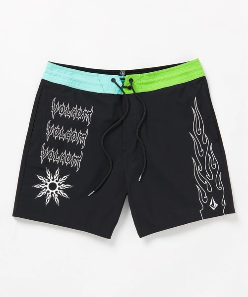 VOLCOM（ボルコム）の「【VOLCOM/ボルコム】 About Time Liberators Trunks /アシンメトリープリントストレッチサーフトランクス・ボードショーツ・バギーショーツ(水着)（水着・メンズ・ブラック/レオパード・32inch/30inch/28inch）」の8枚目の写真