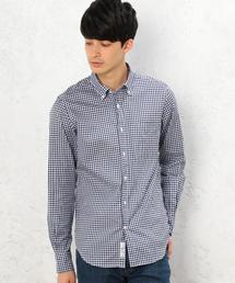 green label relaxing | □GIZA TWILL GGM/CHK BD シャツ◆(シャツ/ブラウス)