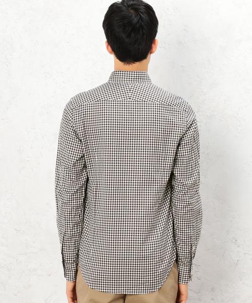green label relaxing(グリーンレーベルリラクシング)の「□GIZA TWILL GGM/CHK BD シャツ◆(シャツ/ブラウス・メンズ・ブラック/ダークブラウン/ネイビー・X-LARGE/MEDIUM/SMALL/LARGE)」の4枚目の写真