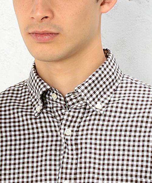 green label relaxing(グリーンレーベルリラクシング)の「□GIZA TWILL GGM/CHK BD シャツ◆(シャツ/ブラウス・メンズ・ブラック/ダークブラウン/ネイビー・X-LARGE/MEDIUM/SMALL/LARGE)」の13枚目の写真