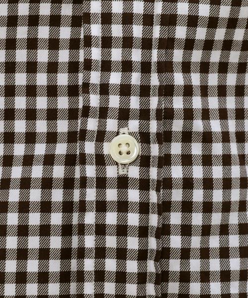 green label relaxing(グリーンレーベルリラクシング)の「□GIZA TWILL GGM/CHK BD シャツ◆(シャツ/ブラウス・メンズ・ブラック/ダークブラウン/ネイビー・X-LARGE/MEDIUM/SMALL/LARGE)」の15枚目の写真