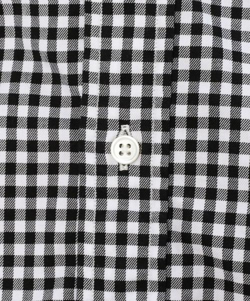 green label relaxing(グリーンレーベルリラクシング)の「□GIZA TWILL GGM/CHK BD シャツ◆(シャツ/ブラウス・メンズ・ブラック/ダークブラウン/ネイビー・X-LARGE/MEDIUM/SMALL/LARGE)」の7枚目の写真