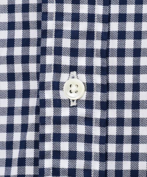 green label relaxing(グリーンレーベルリラクシング)の「□GIZA TWILL GGM/CHK BD シャツ◆(シャツ/ブラウス・メンズ・ブラック/ダークブラウン/ネイビー・X-LARGE/MEDIUM/SMALL/LARGE)」の9枚目の写真