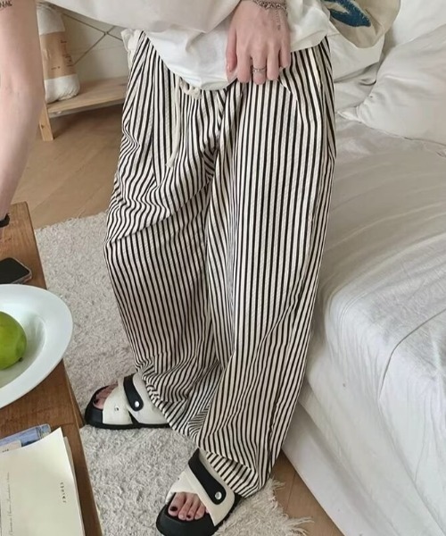 yuue' ( wear )（ユーイ）の「ストライプ柄タックワイドイージーパンツ（その他パンツ・レディース・アイボリー・FREE）」の22枚目の写真