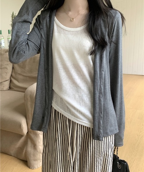 yuue' ( wear )（ユーイ）の「ストライプ柄タックワイドイージーパンツ（その他パンツ・レディース・アイボリー・FREE）」の8枚目の写真