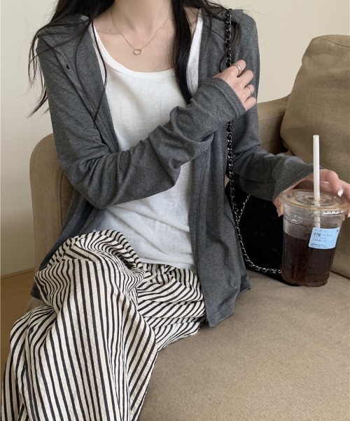 yuue' ( wear )（ユーイ）の「ストライプ柄タックワイドイージーパンツ（その他パンツ・レディース・アイボリー・FREE）」の7枚目の写真