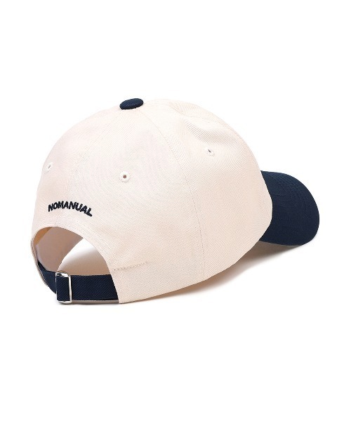 NOMANUAL(NOMANUAL)の「「NOMANUAL /ノーマニュアル」DOODLE BALL CAP(キャップ・メンズ・ネイビー/カーキ・FREE)」の4枚目の写真