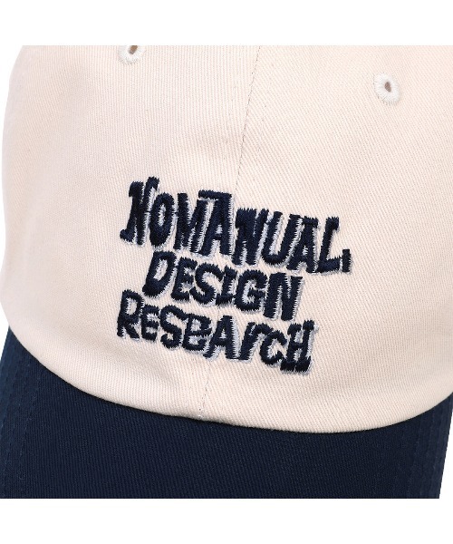 NOMANUAL(NOMANUAL)の「「NOMANUAL /ノーマニュアル」DOODLE BALL CAP(キャップ・メンズ・ネイビー/カーキ・FREE)」の5枚目の写真