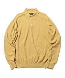 ニットポロシャツ」に該当するトップス（イエロー/黄色系