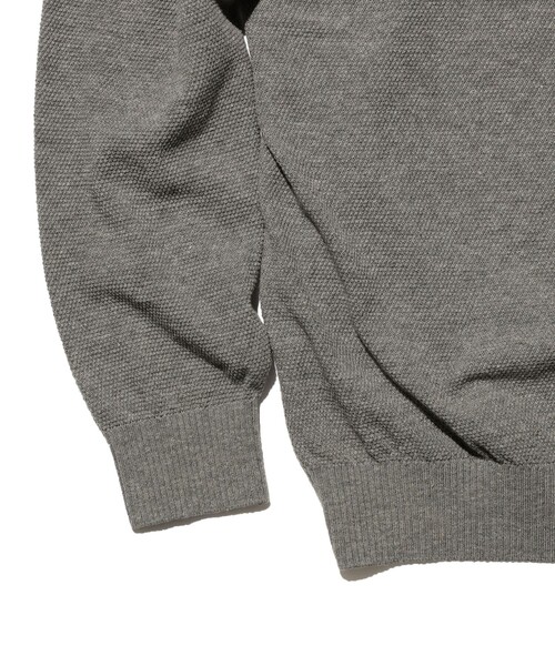 BEAMS PLUS（ビームスプラス）の「Knit Polo Pique 14G（ポロシャツ・メンズ・レッド/ネイビー/イエロー/オリーブ/グレー/ベージュ/ブラック・XL/L/M/S）」の12枚目の写真