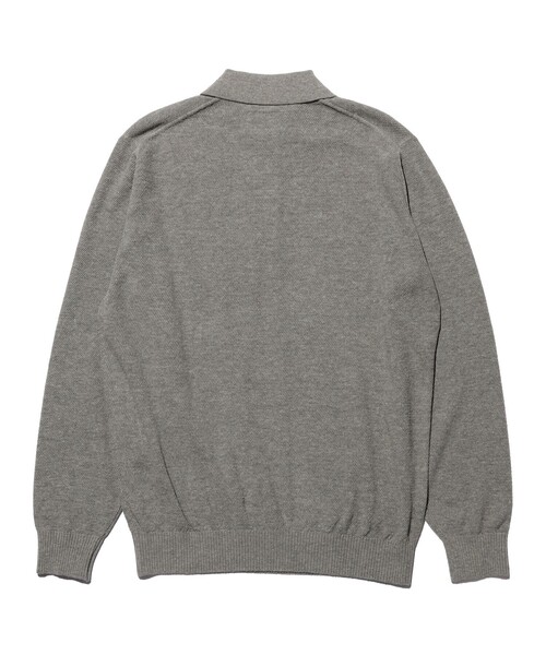 BEAMS PLUS（ビームスプラス）の「Knit Polo Pique 14G（ポロシャツ・メンズ・レッド/ネイビー/イエロー/オリーブ/グレー/ベージュ/ブラック・XL/L/M/S）」の14枚目の写真