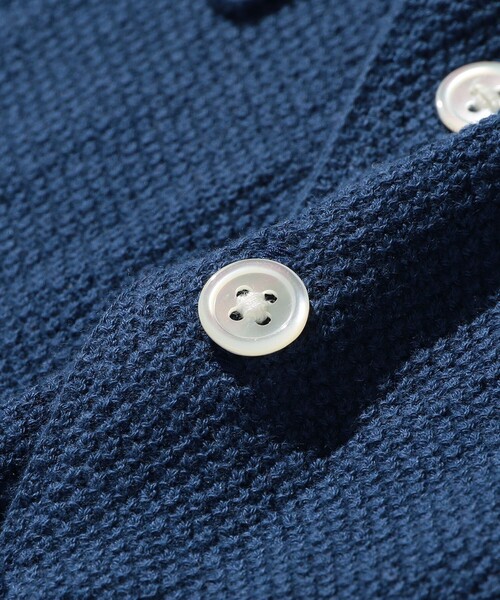 BEAMS PLUS（ビームスプラス）の「Knit Polo Pique 14G（ポロシャツ・メンズ・レッド/ネイビー/イエロー/オリーブ・XL/L/M/S）」の21枚目の写真