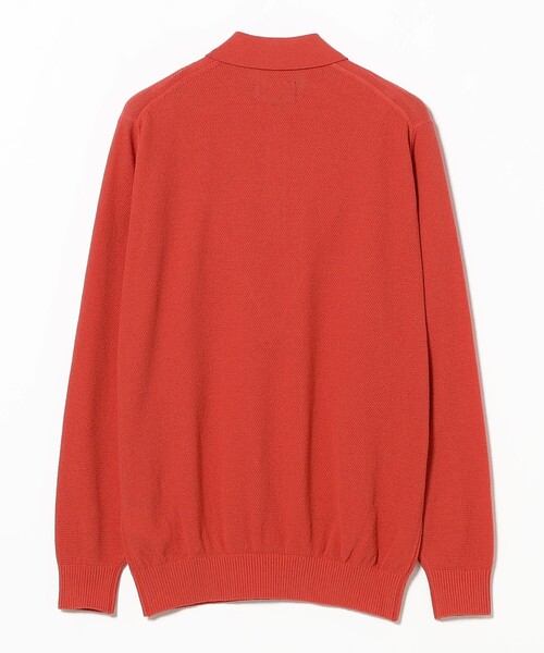 BEAMS PLUS（ビームスプラス）の「Knit Polo Pique 14G（ポロシャツ・メンズ・レッド/ネイビー/イエロー/オリーブ・XL/L/M/S）」の18枚目の写真