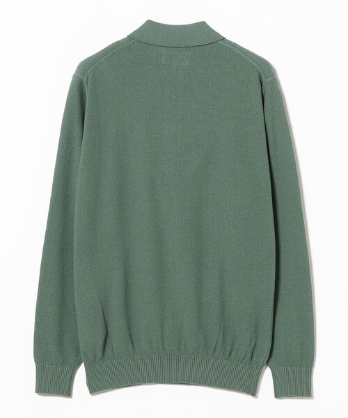 BEAMS PLUS（ビームスプラス）の「Knit Polo Pique 14G（ポロシャツ・メンズ・レッド/ネイビー/イエロー/オリーブ・XL/L/M/S）」の12枚目の写真