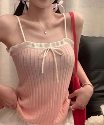 キャミソール（ピンク/桃色系・リボン）ファッション通販 - ZOZOTOWN