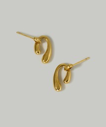 【汗や水に強い】〈ステンレス〉プランプUラインピアス