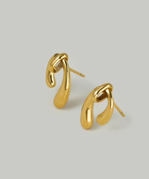 Jolie Toujours(ジョリトゥジュール)の「【汗や水に強い】〈ステンレス〉プランプUラインピアス(ピアス(両耳用)・レディース・シルバー/ゴールド・FREE)」の8枚目の写真