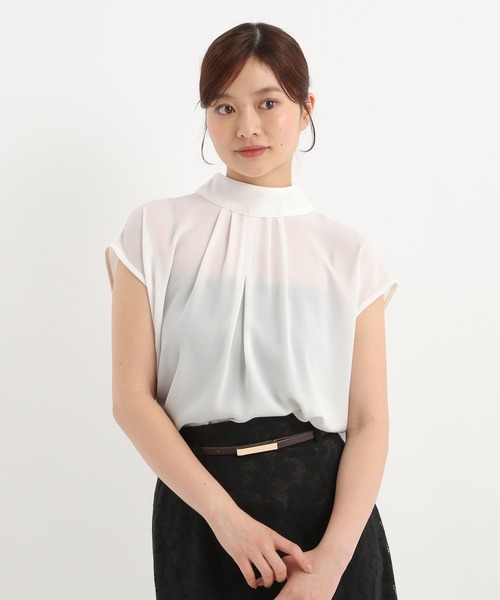 Andemiu（アンデミュウ）の「バックリボンデザインブラウス577726（シャツ/ブラウス・レディース・ブラック/オフホワイト/ブルー・FREE）」の20枚目の写真