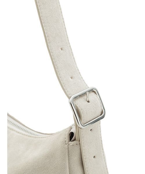 emmi（エミ）の「スエードショルダーバッグ（ショルダーバッグ・レディース・ライトグレー/ダークブラウン/ミント・F）」の10枚目の写真
