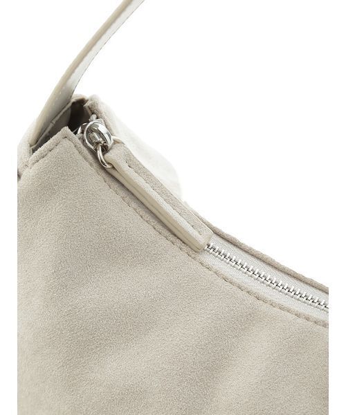 emmi（エミ）の「スエードショルダーバッグ（ショルダーバッグ・レディース・ライトグレー/ダークブラウン/ミント・F）」の12枚目の写真