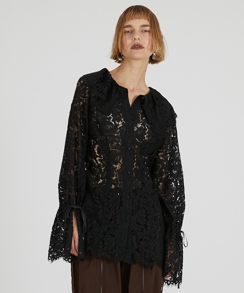 プランクプロジェクト Scallop Lace Blouse トップス Pre-Order】スカラップレースブラウス / Scallop Lace Blouse（シャツ
