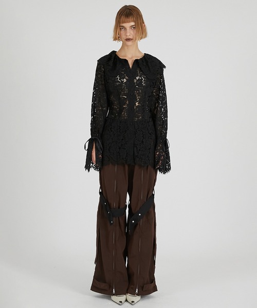 PRANK PROJECT（プランクプロジェクト）の「【Pre-Order】スカラップレースブラウス / Scallop Lace Blouse（シャツ/ブラウス・レディース・ブラック/レッド/アイボリー・FREE）」の18枚目の写真