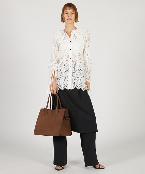 PRANK PROJECT（プランクプロジェクト）の「【Pre-Order】スカラップレースブラウス / Scallop Lace Blouse（シャツ/ブラウス・レディース・ブラック/レッド/アイボリー・FREE）」の20枚目の写真