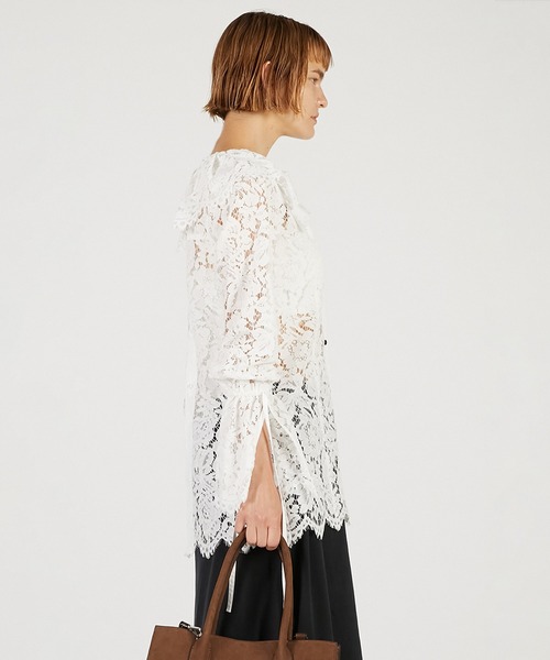 PRANK PROJECT（プランクプロジェクト）の「【Pre-Order】スカラップレースブラウス / Scallop Lace Blouse（シャツ/ブラウス・レディース・ブラック/レッド/アイボリー・FREE）」の17枚目の写真