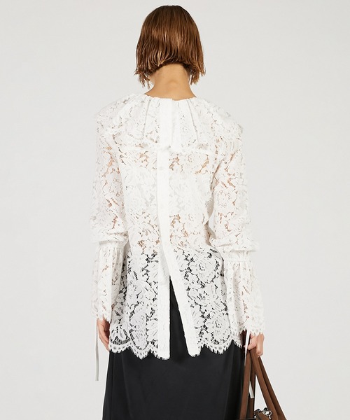 PRANK PROJECT（プランクプロジェクト）の「【Pre-Order】スカラップレースブラウス / Scallop Lace Blouse（シャツ/ブラウス・レディース・ブラック/レッド/アイボリー・FREE）」の16枚目の写真
