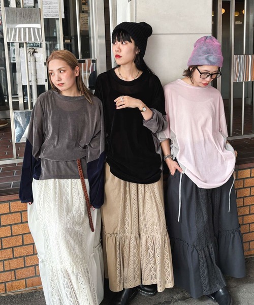 niko and（ニコアンド）の「【MODE NORM CORE】チュールベロア