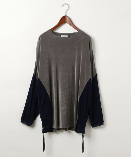 MODE NORM CORE】チュールベロアルーズプルオーバー（Tシャツ