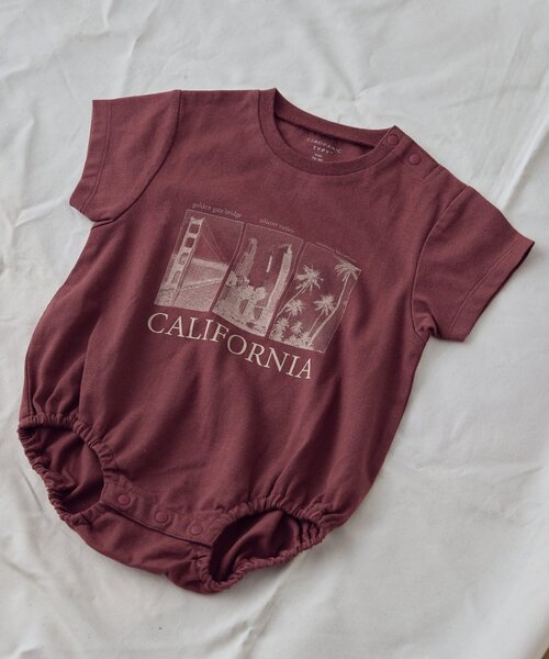 CIAOPANIC TYPY（チャオパニックティピー）の「【BABY】TEEマルシェロンパース（ロンパース・キッズ・ホワイト/ブラック/ボルドー/グレー・80）」の4枚目の写真
