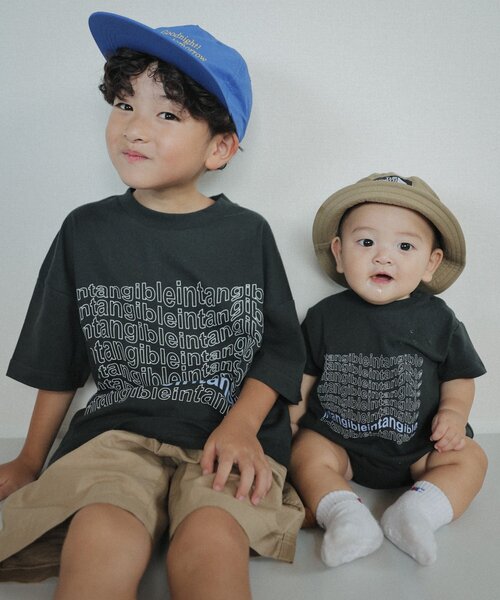 CIAOPANIC TYPY（チャオパニックティピー）の「【BABY】TEEマルシェロンパース（ロンパース・キッズ・ホワイト/ブラック/ボルドー/グレー・80）」の5枚目の写真