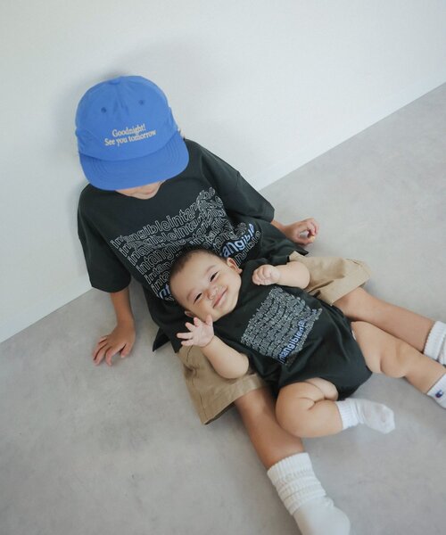 CIAOPANIC TYPY（チャオパニックティピー）の「【BABY】TEEマルシェロンパース（ロンパース・キッズ・ホワイト/ブラック/ボルドー/グレー・80）」の6枚目の写真